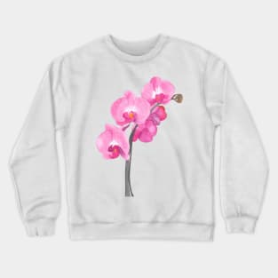 Watercolor orchid Crewneck Sweatshirt